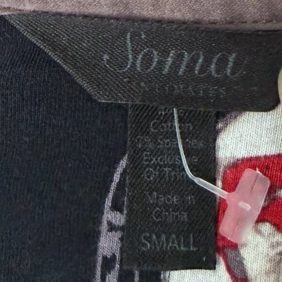 Soma Dog Cameo Pajama Set Pants Top Women’s XS Soft Cozy Terrier Poodle Novelty - Picture 5 of 9